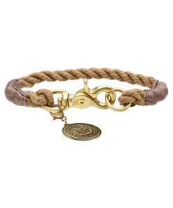 HUNTER CANE COLLARE LIST CORDA 40 BEIGE